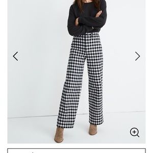 Madewell gingham/ checked Emmett pants